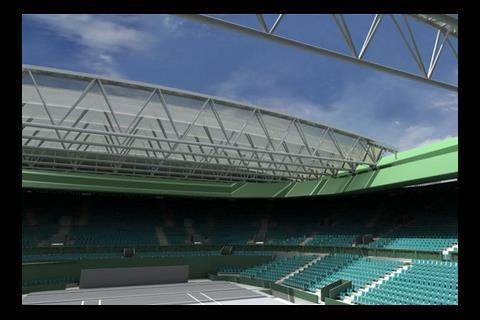 Wimbledon centre court roof, April 2009